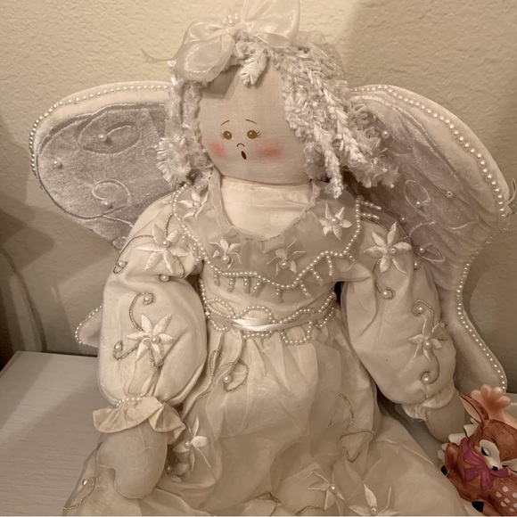 Soft Sculpture Angel Doll Christmas - Picture 7 of 10